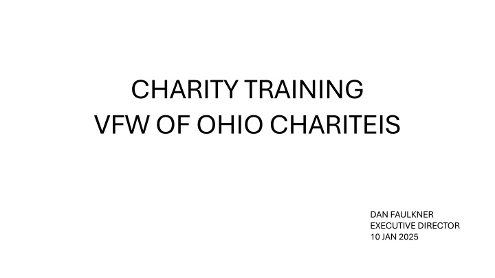 charity training vfw of ohio chariteis n.w