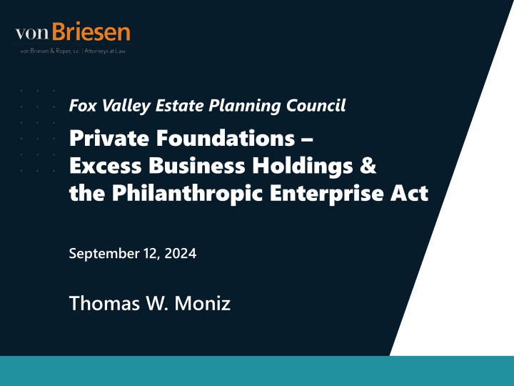 Excess Business Holdings & Philanthropic Regulations