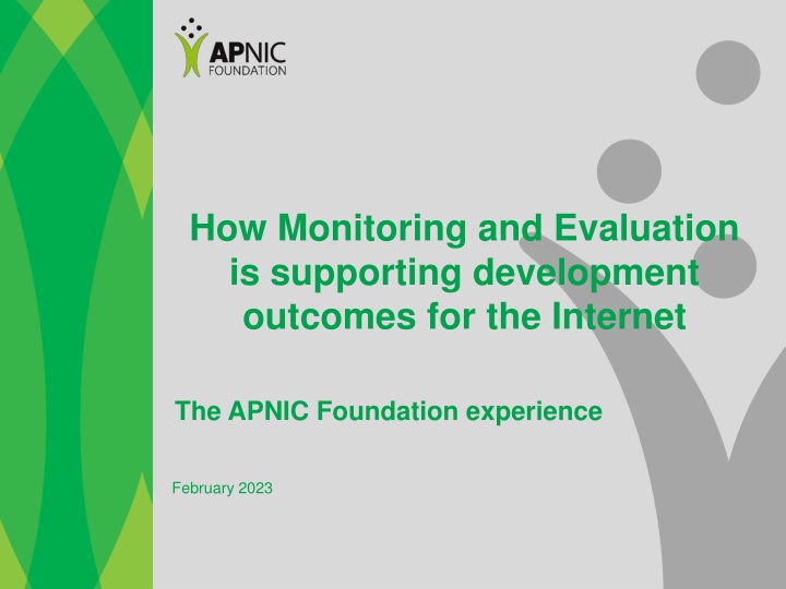 how monitoring and evaluation is supporting n.w