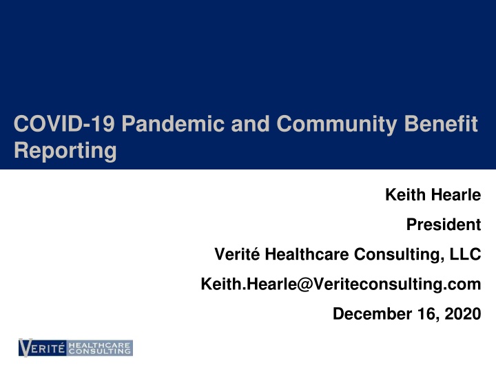 Community Benefit Reporting Amid COVID-19