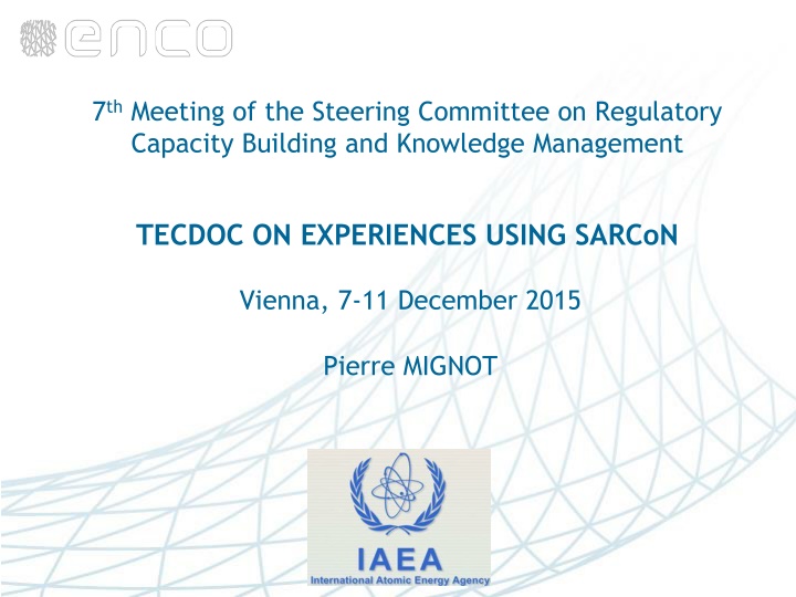 7 th meeting of the steering committee n.w