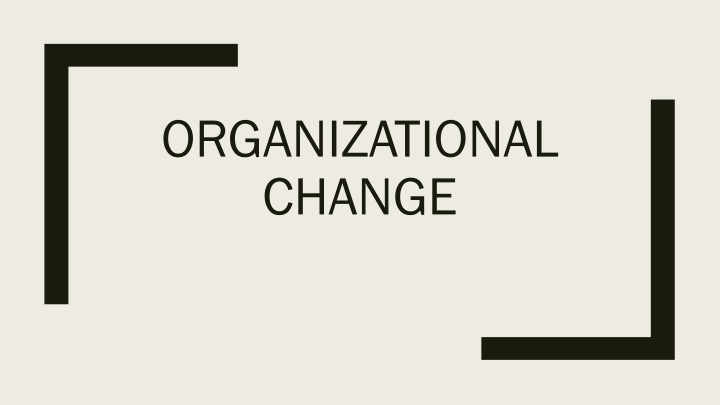 organizational change n.w