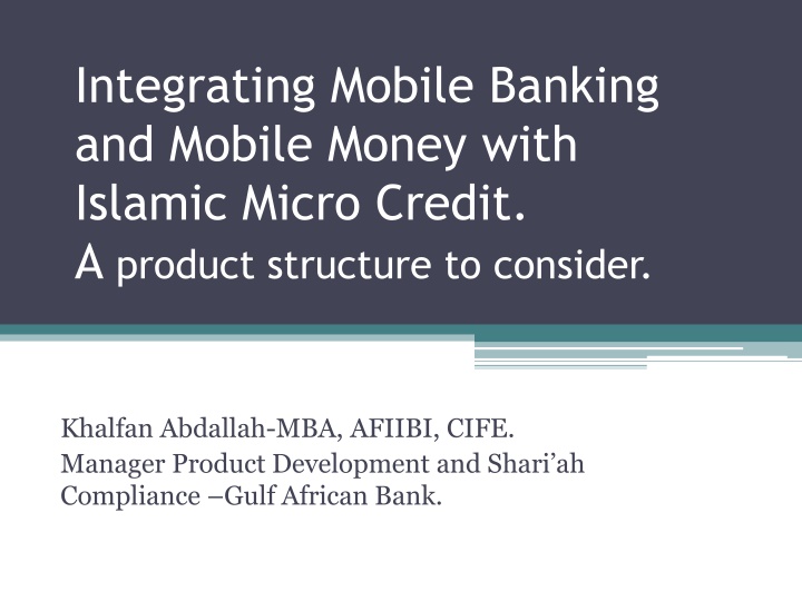 integrating mobile banking and mobile money with n.w