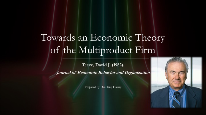 towards an economic theory of the multiproduct n.w