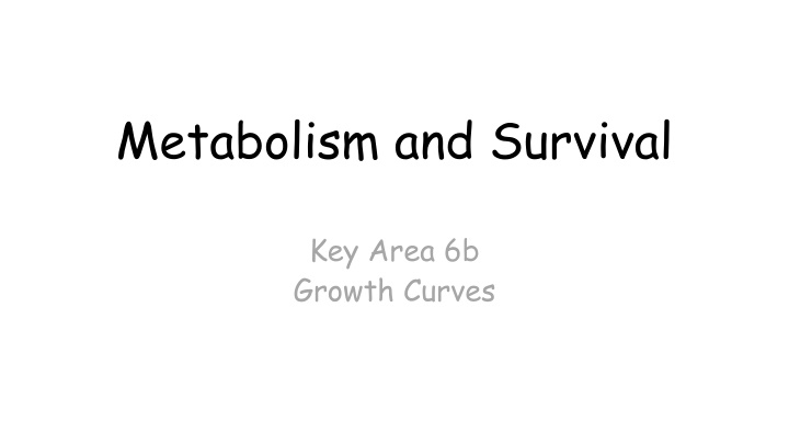 metabolism and survival n.w