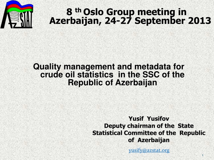 8 th oslo group meeting in azerbaijan n.w