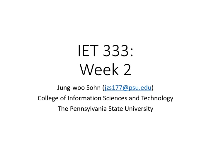iet 333 week 2 n.w