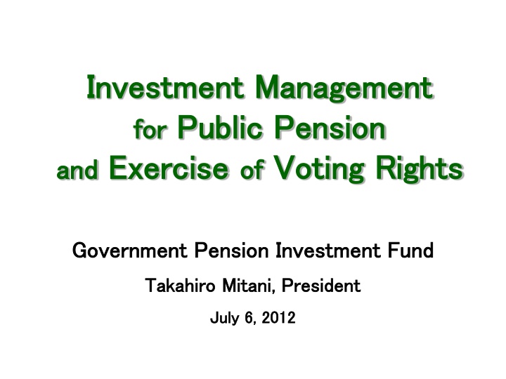 investment management investment management n.w