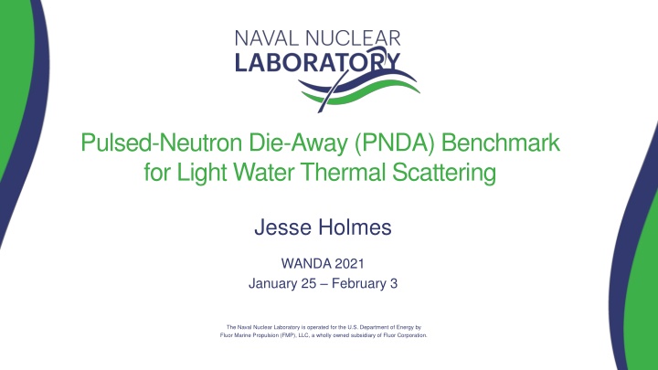 pulsed neutron die away pnda benchmark for light n.w
