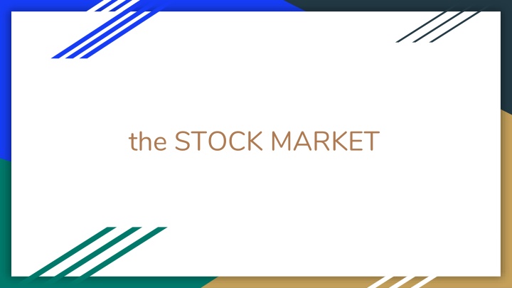 the STOCK MARKET