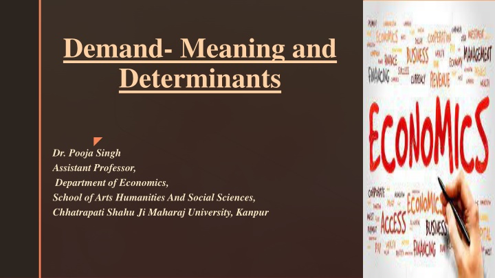 demand meaning and determinants n.w