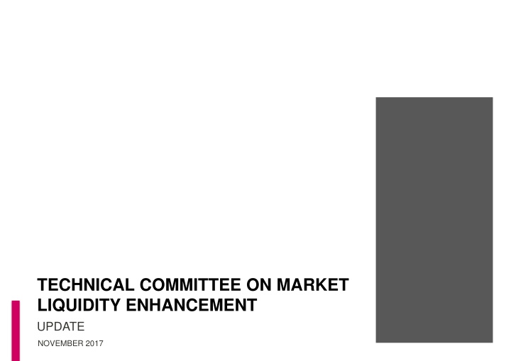 technical committee on market liquidity n.w