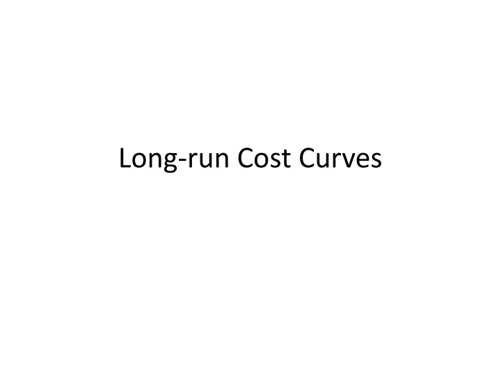 long run cost curves n.w