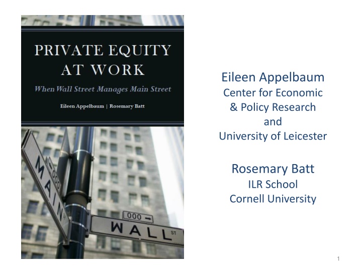 eileen appelbaum center for economic policy n.w