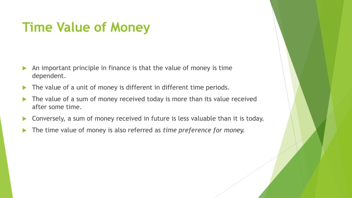 time value of money n.w