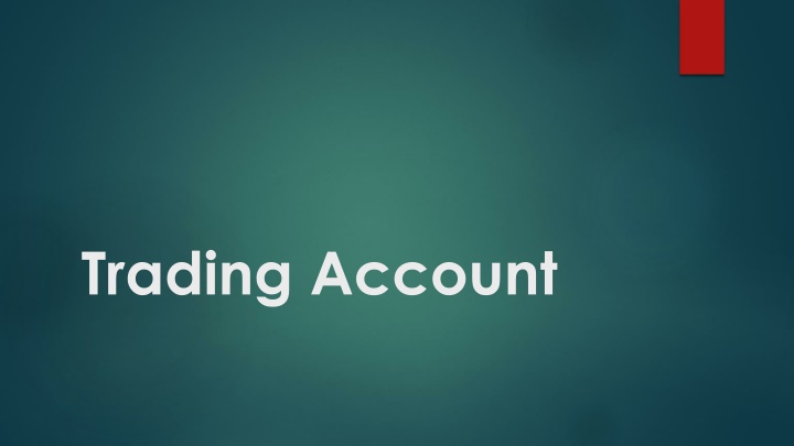 trading account n.w