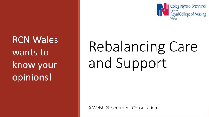 rcn wales wants to know your opinions n.w