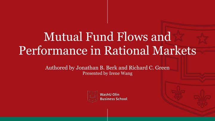mutual fund flows and performance in rational n.w