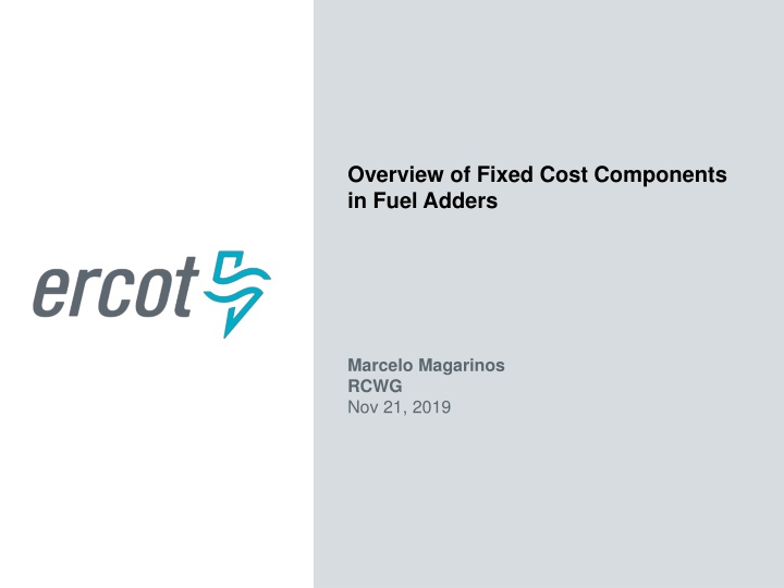 overview of fixed cost components in fuel adders n.w