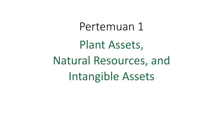 pertemuan 1 plant assets natural resources n.w