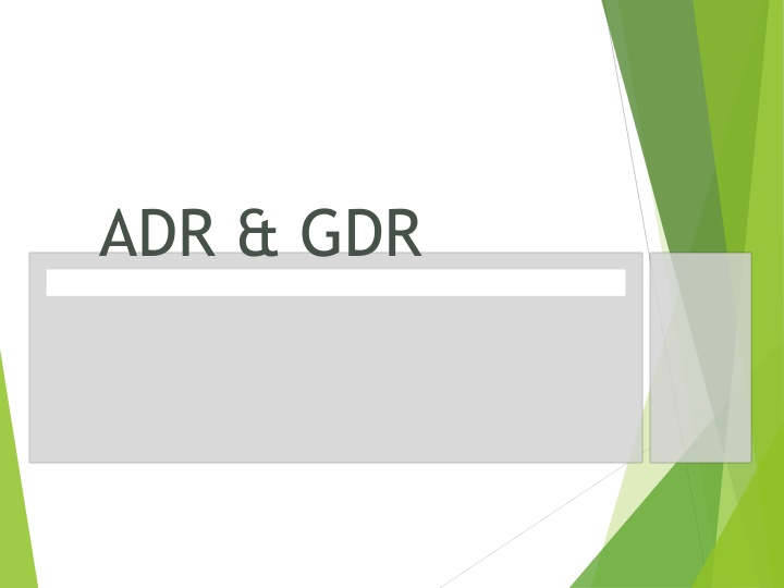 adr gdr n.w