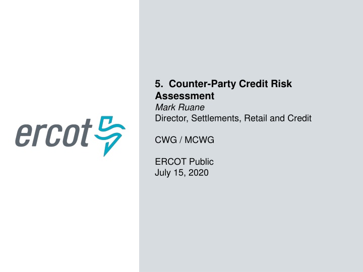 5 counter party credit risk assessment mark ruane n.w