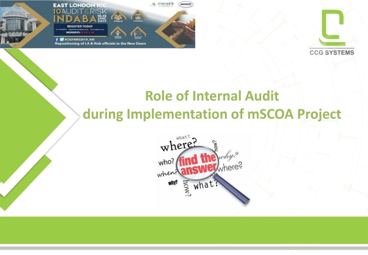 role of internal audit during implementation n.w