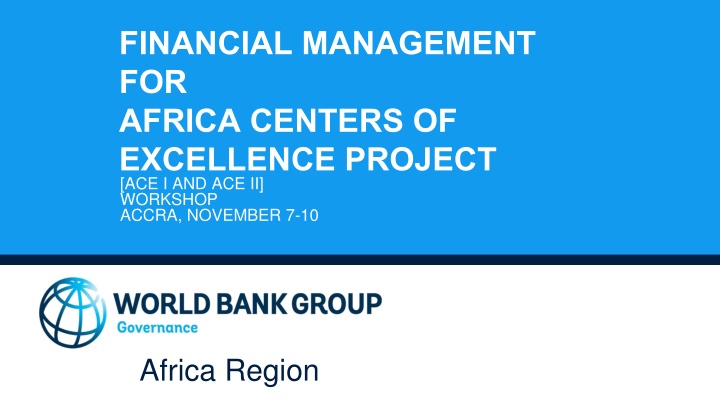 financial management for africa centers n.w