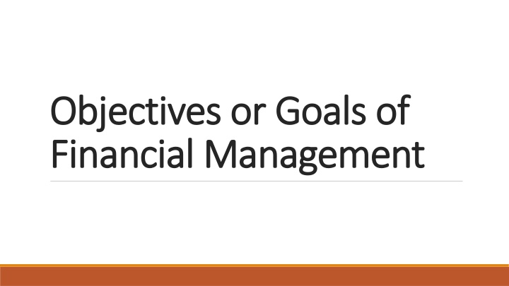objectives or goals of objectives or goals n.w