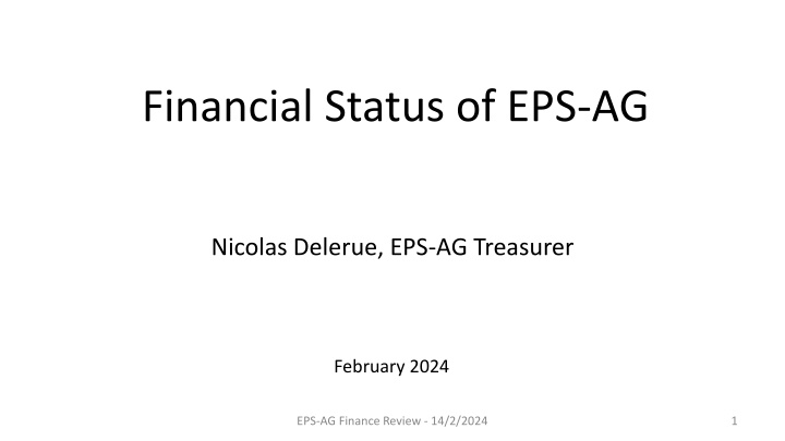 financial status of eps ag n.w