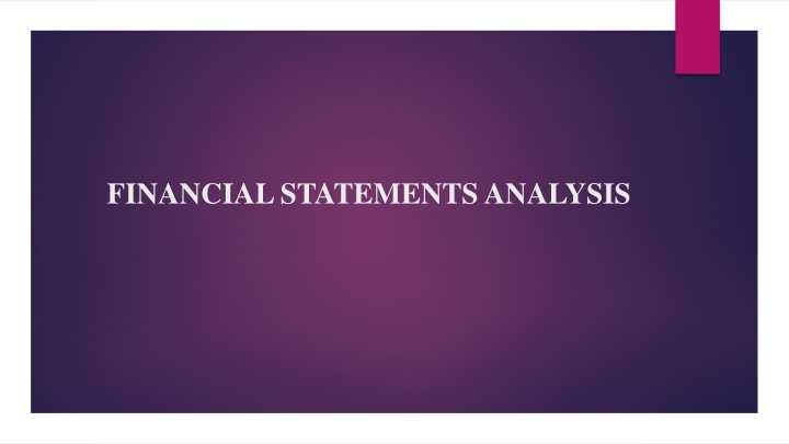 financial statements analysis n.w