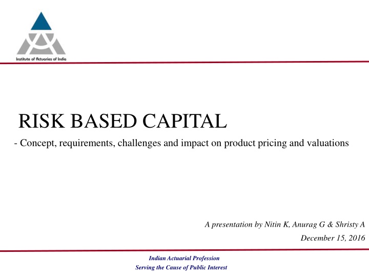 risk based capital concept requirements n.w