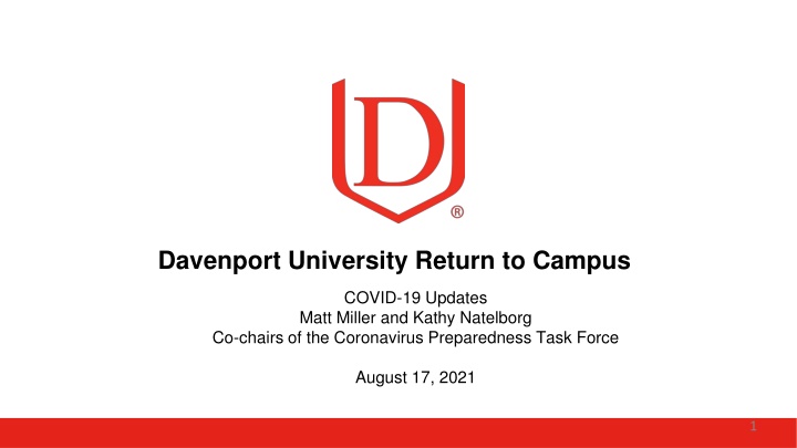 davenport university return to campus n.w