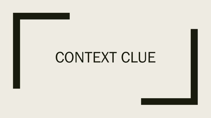 context clue n.w
