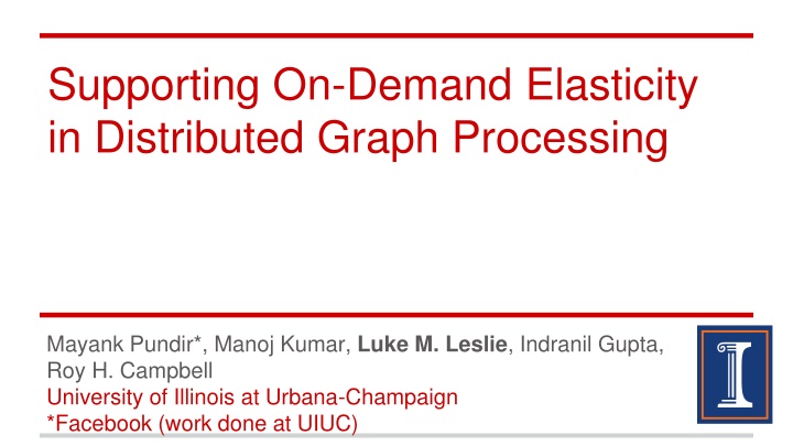 supporting on demand elasticity in distributed n.w