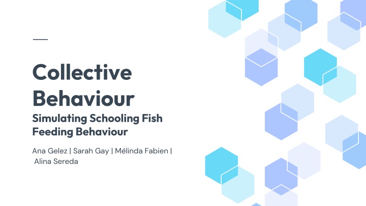 collective behaviour simulating schooling fish n.w