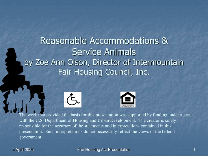 reasonable accommodations service animals n.w
