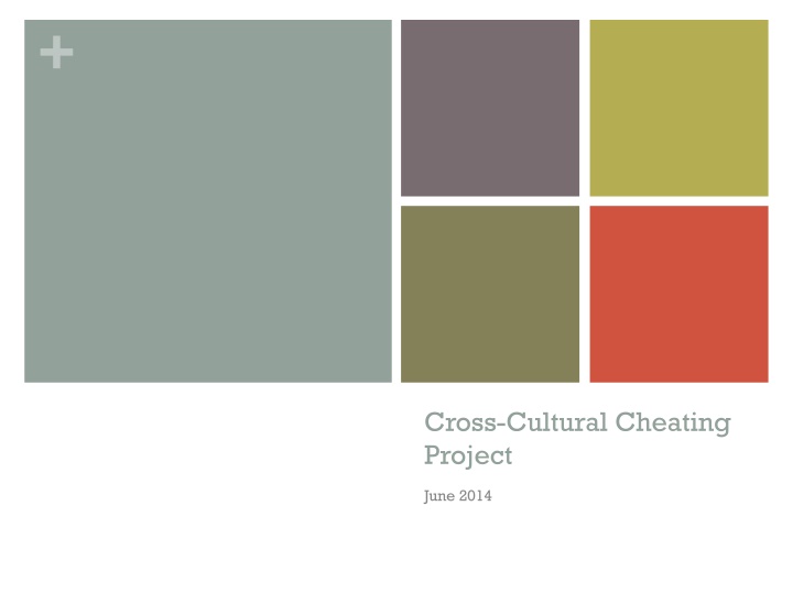 Cross-Cultural Cheating Project June 2014 Results