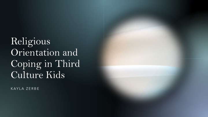 religious orientation and coping in third culture n.w