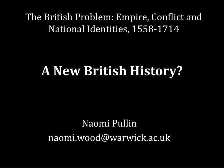 the british problem empire conflict and national n.w