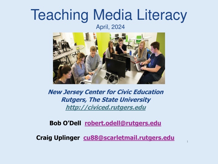 teaching media literacy april 2024 n.w