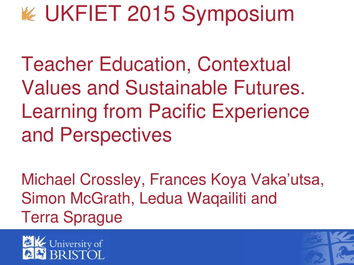 ukfiet 2015 symposium n.w