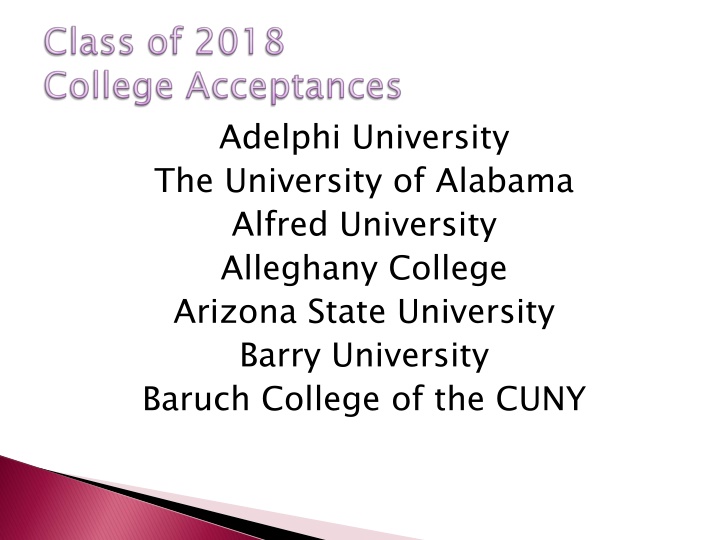 adelphi university the university of alabama n.w