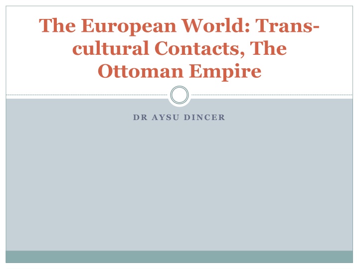 the european world trans cultural contacts n.w