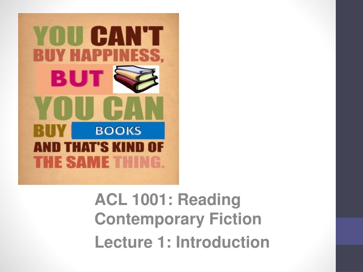 acl 1001 reading contemporary fiction lecture n.w