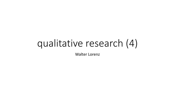 qualitative research 4 n.w