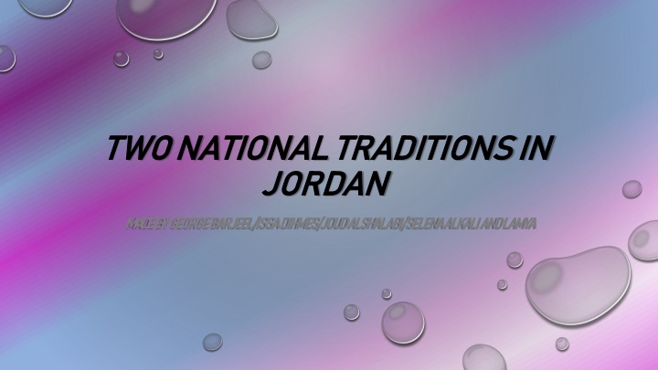 two national traditions in two national n.w