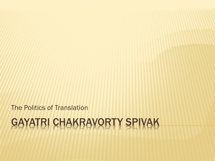 the politics of translation n.w