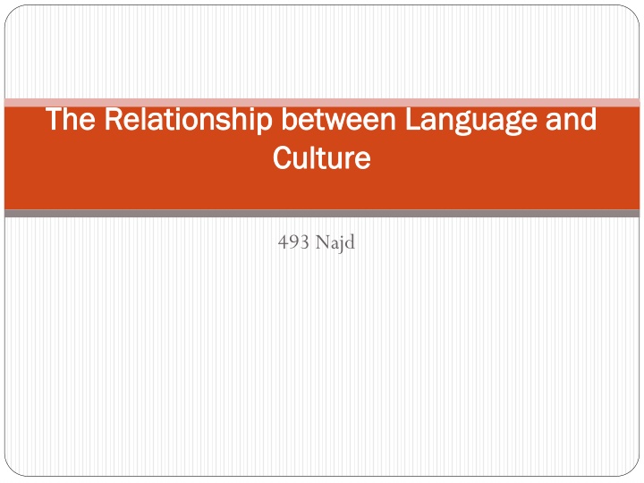 the relationship between language n.w