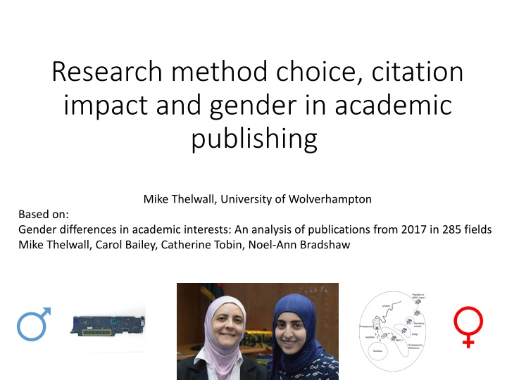 research method choice citation impact and gender n.w